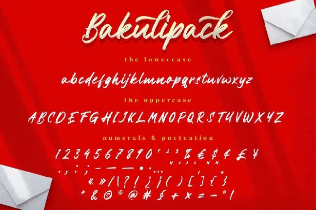 Bakulipack font