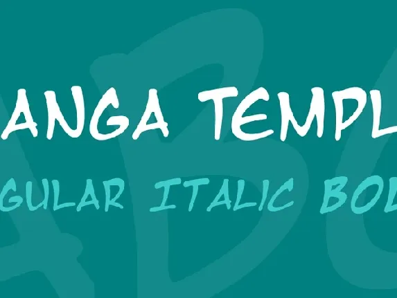 Manga Temple Free font