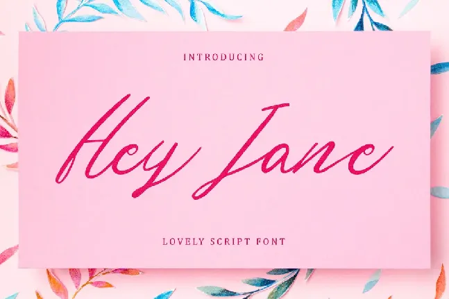 Hey Jane Free Trial font