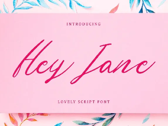 Hey Jane Free Trial font