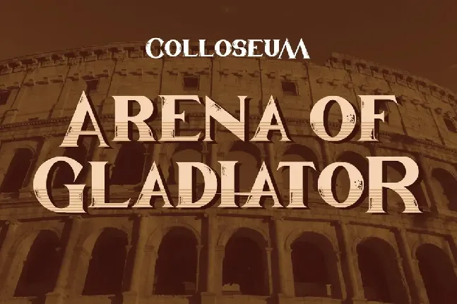 Gladiator Arena Demo font