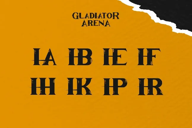 Gladiator Arena Demo font