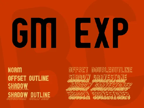 GM Exp font