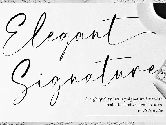 Elegant Signature font