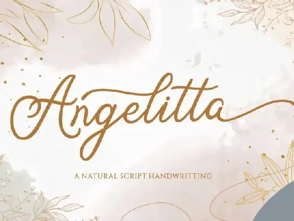 Angelitta Calligraphy font