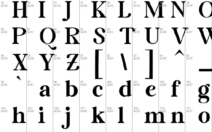 Sandia Mangon font