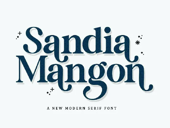 Sandia Mangon font