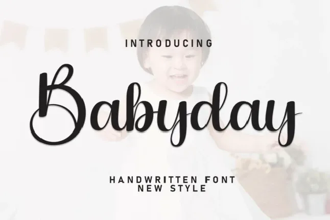 Babyday Script font