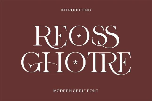 Reossghotre font