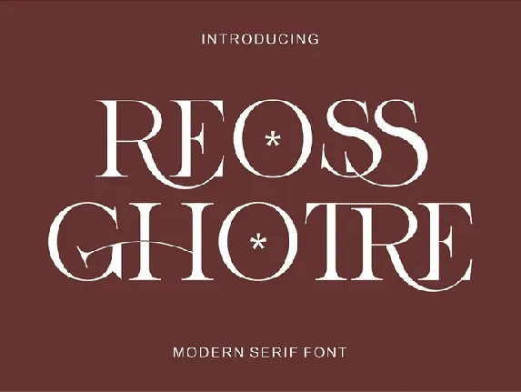 Reossghotre font