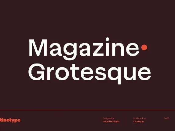 Magazine Grotesque font