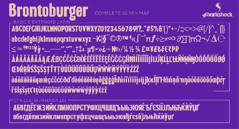 Brontoburger font