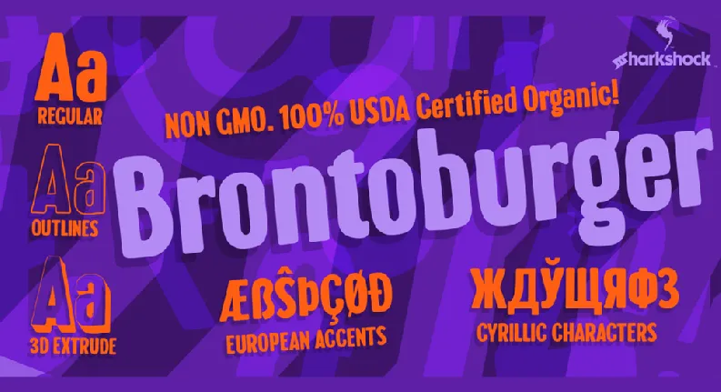 Brontoburger font