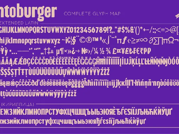 Brontoburger font