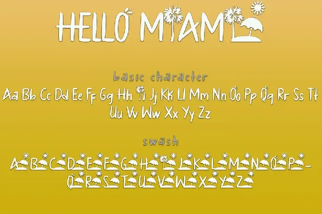 HELLO MIAMI font