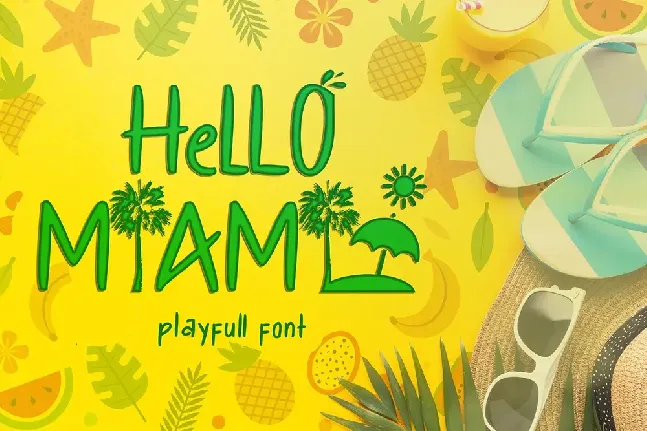 HELLO MIAMI font