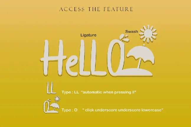 HELLO MIAMI font