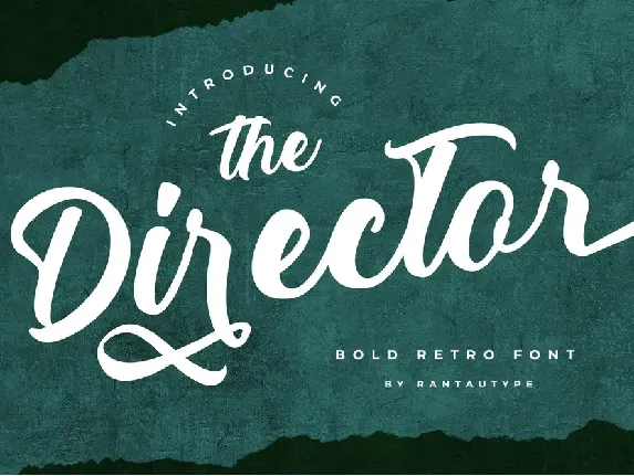 The Director Script font