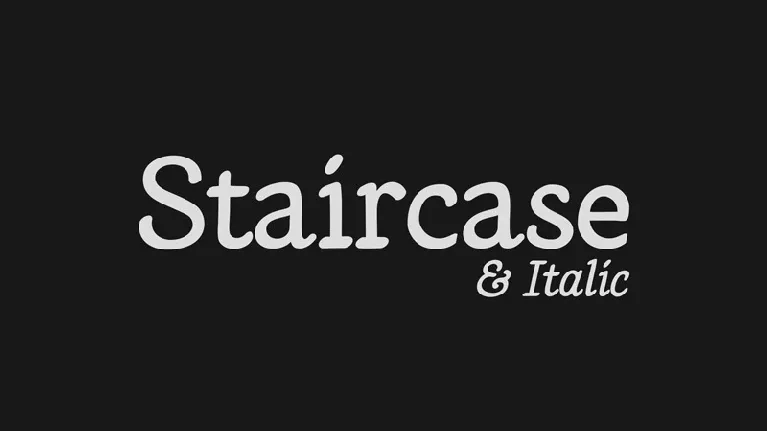 LT Staircase font