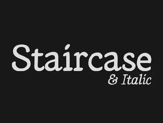 LT Staircase font