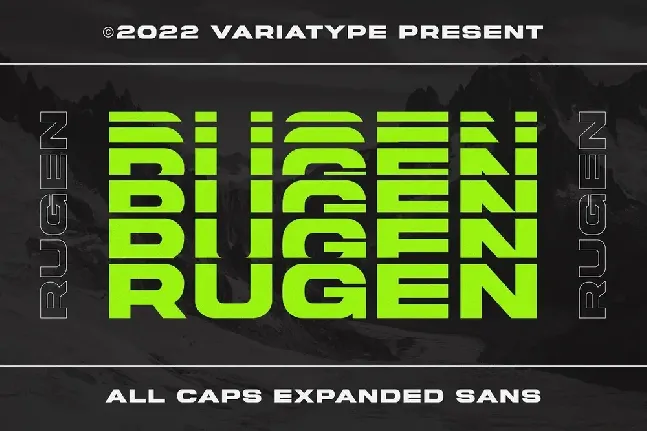 Rugen font