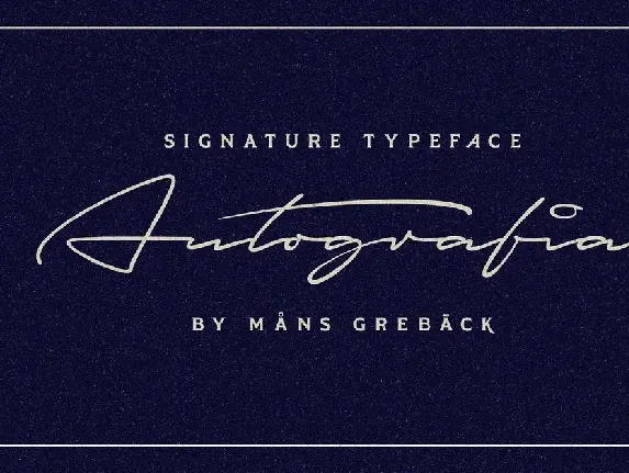 Autografia font