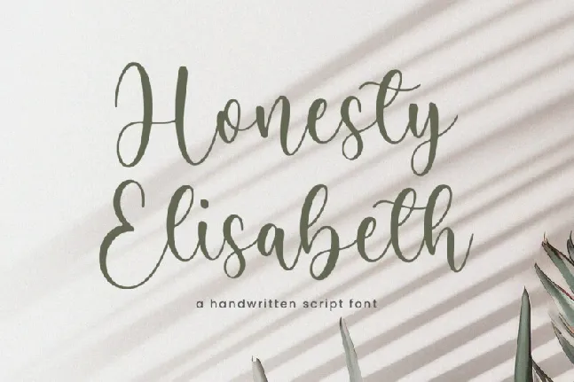 Honesty Elisabeth font