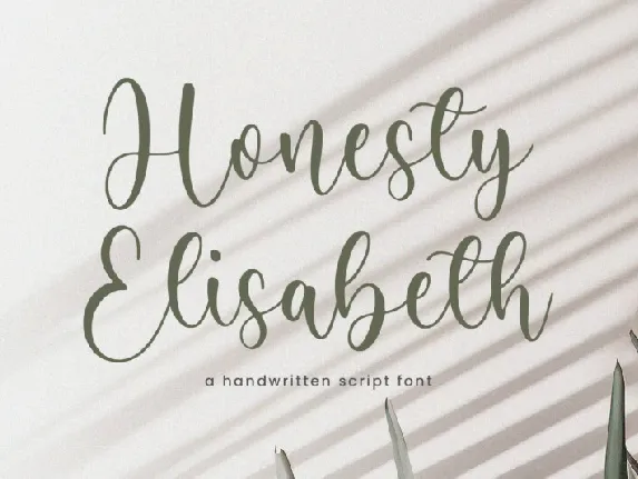 Honesty Elisabeth font