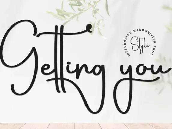 Getting You Script font