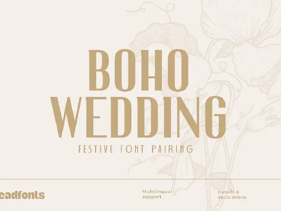 Boho Wedding font