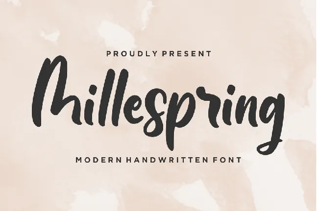 Millespring font