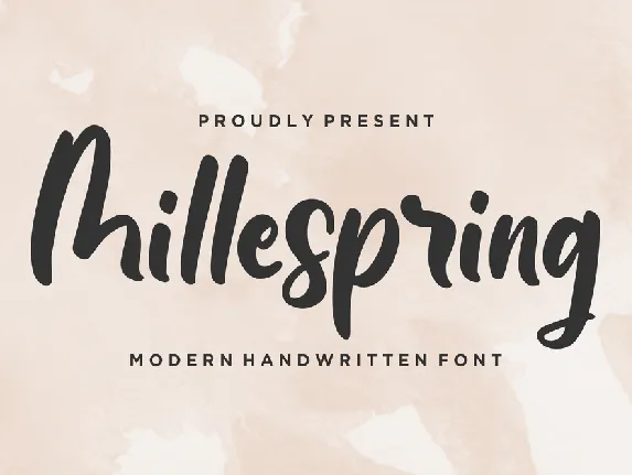 Millespring font