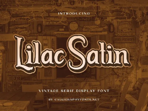 Lilac Satin Demo font