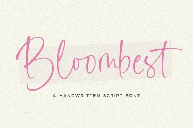 Bloombest font