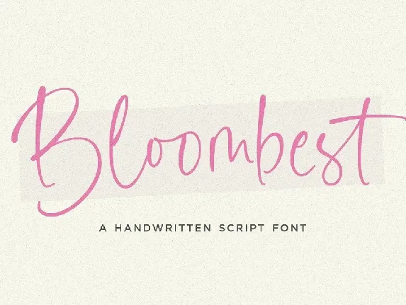 Bloombest font