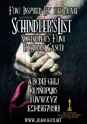 Schindlerâ€™s Font