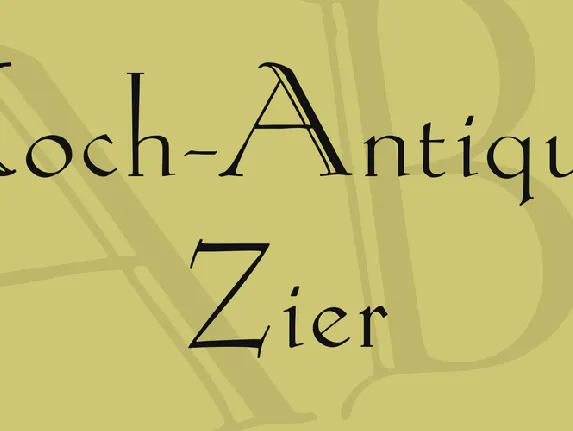 Koch-Antiqua Zier font