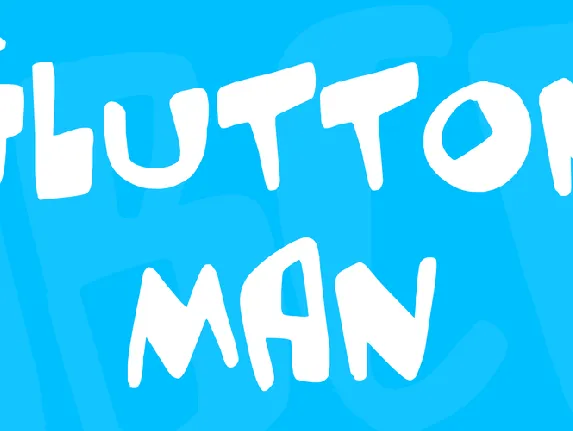 Glutton man font