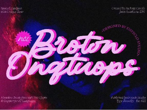 NCL Broton Onqtuops font