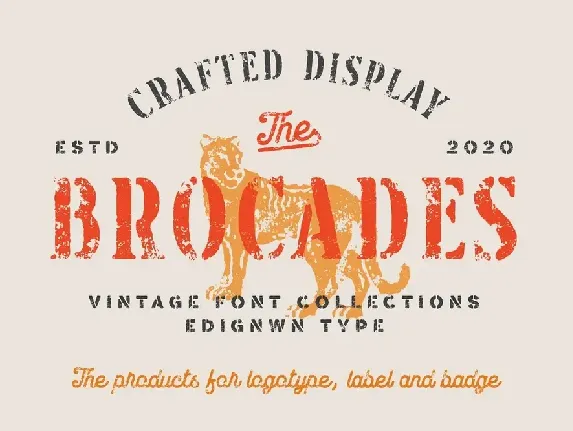 Brocades font