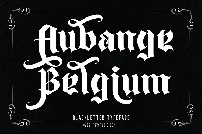 Aubange Belgium font