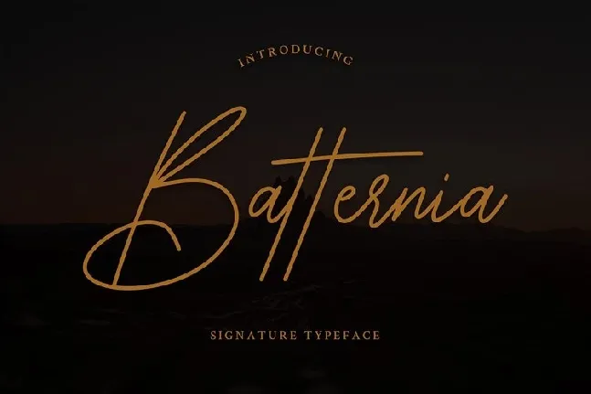 Batternia font