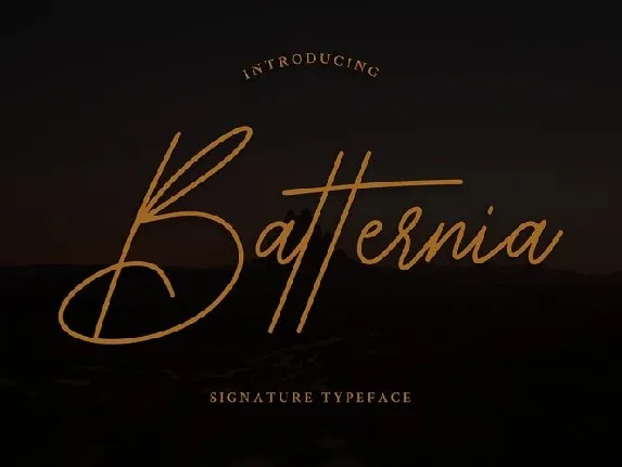 Batternia font