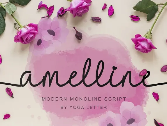 Amelline font