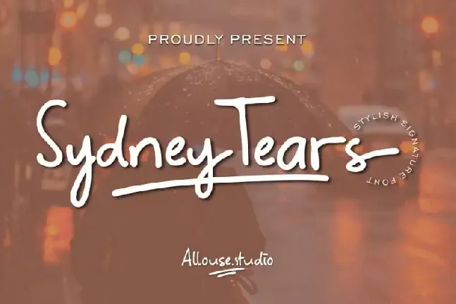 Sydney Tears Script font