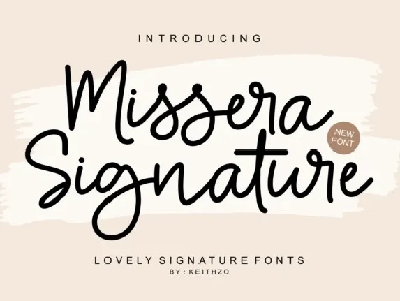 Missera Signature font