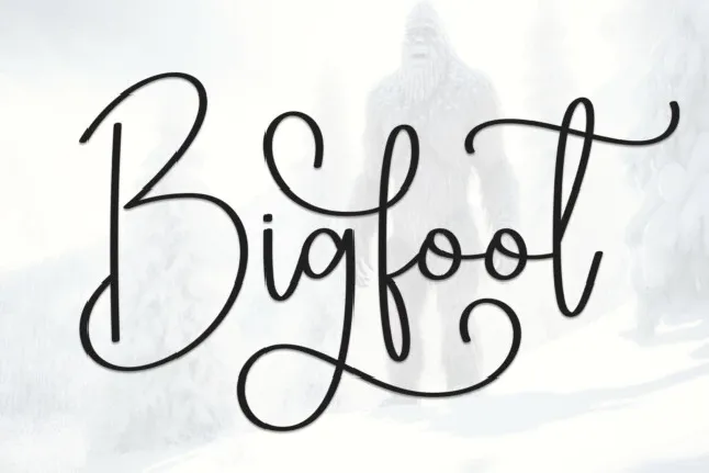 Bigfoot Script font