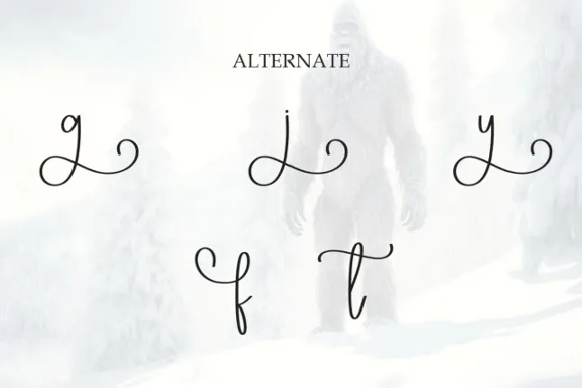 Bigfoot Script font