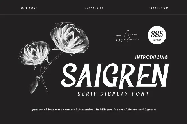 SAIGREN Trial font