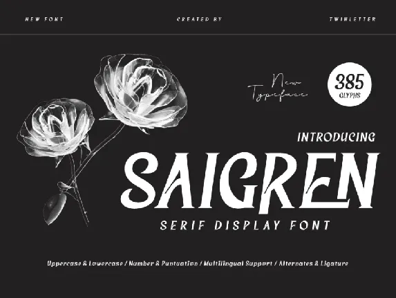 SAIGREN Trial font